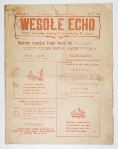 WESOŁE Echo. R. 1, nr 2: 15 XII 1905. 