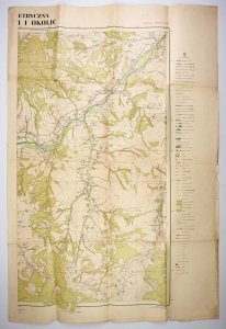 Fotogrametryczna mapa Rabki i okolic - fragment mapy turystycznej