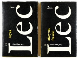 LEC Stanisław Jerzy - Utwory wybrane. T. 1-2. Wstęp i wybór Jacka Łukasińskiego