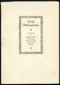 Listy bibliofilskie