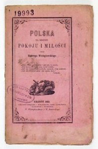 WIELOGŁOWSKI Walery - Polska na drodze pokoju i miłości.