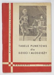 Tabele punktowe dla dzieci i młodzieży