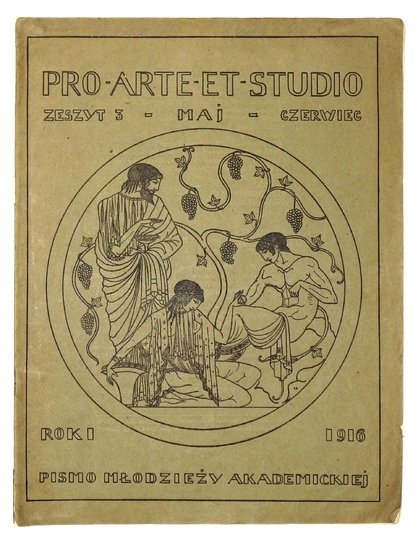 PRO ARTE et Studio. Pismo młodzieży akademickiej. Wyd. E. Boyé. R. 1, zesz. 3/4: VI 1016.s. [91]-133.