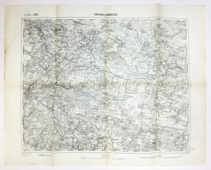 [KAMIONKA STRUMIŁOWA]. Zone 5. Col. XXXI. Mapa form. 38x48,5 cm, na ark. 45,5x58 cm