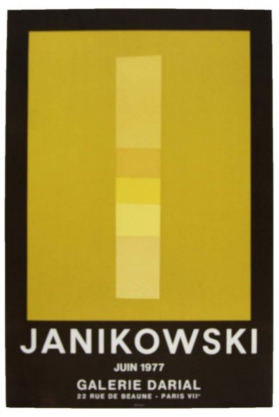 Plakat. JANIKOWSKI. 1977