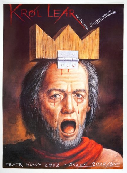 Olbiński - Król Lear - plakat teatralny, 2000