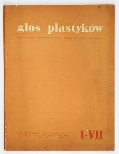Głos Plastyków. R. 5, nr 1/7: V 1937