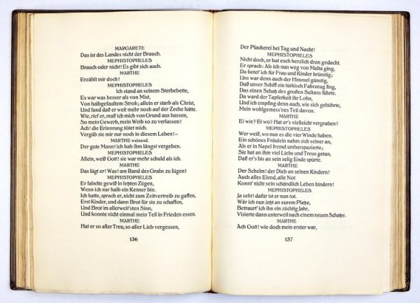 GOETHE Johann Wolfgang - Faust. Eine Tragödie.