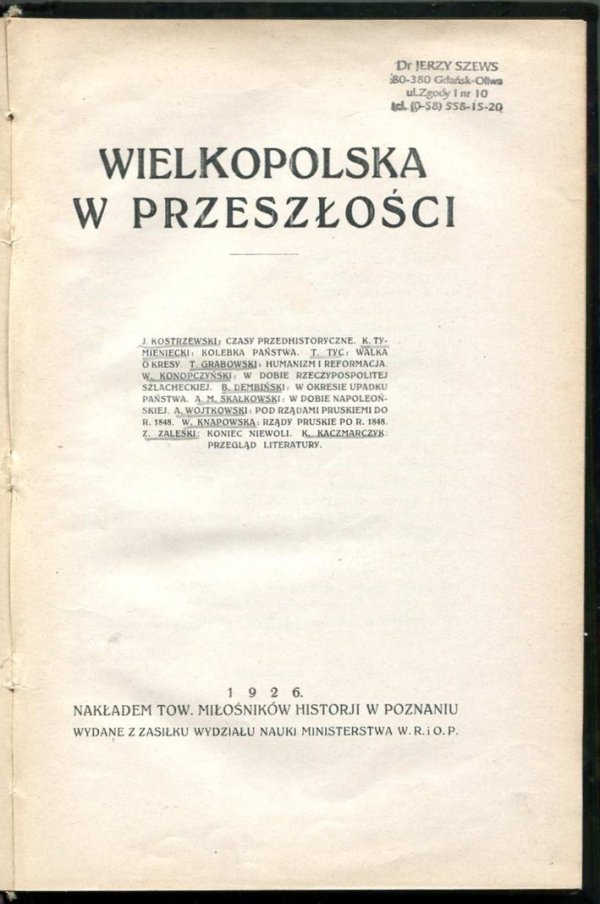 Wielkopolska w przeszłości