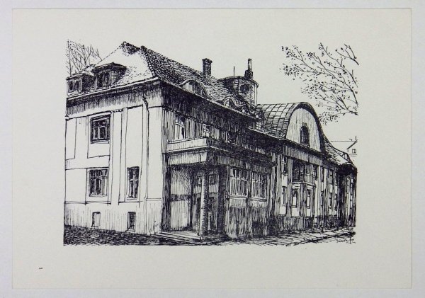 Budynki bibliotek publicznych województwa katowickiego w rysunkach Tadeusza M.Siary