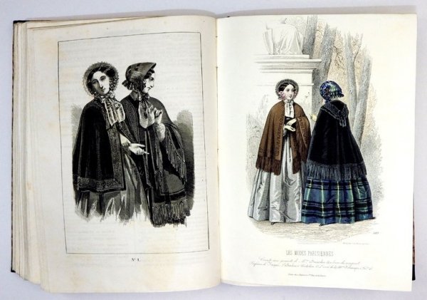 Les MODES Parisiennes. R. 1852. Rocznik paryskiego tygodnika poświęconego modzie
