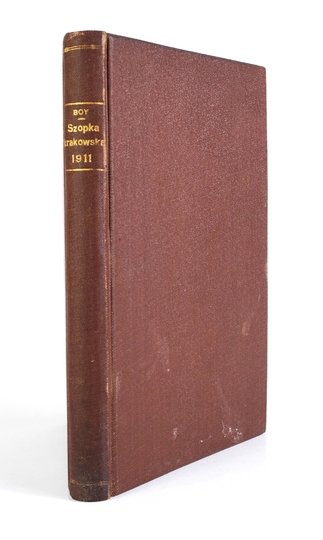 BOY-[ŻELEŃSKI Tadeusz], [NOSKOWSKI Witold] - Szopka krakowska &quot;Zielonego Balonika&quot; wykonana po raz pierwszy &quot;w Jamie Michalikowej&quot; dnia 5 stycznia 1911 roku. Napisał Boy &amp; Taper [pseud.]. Czwarty tysiąc.