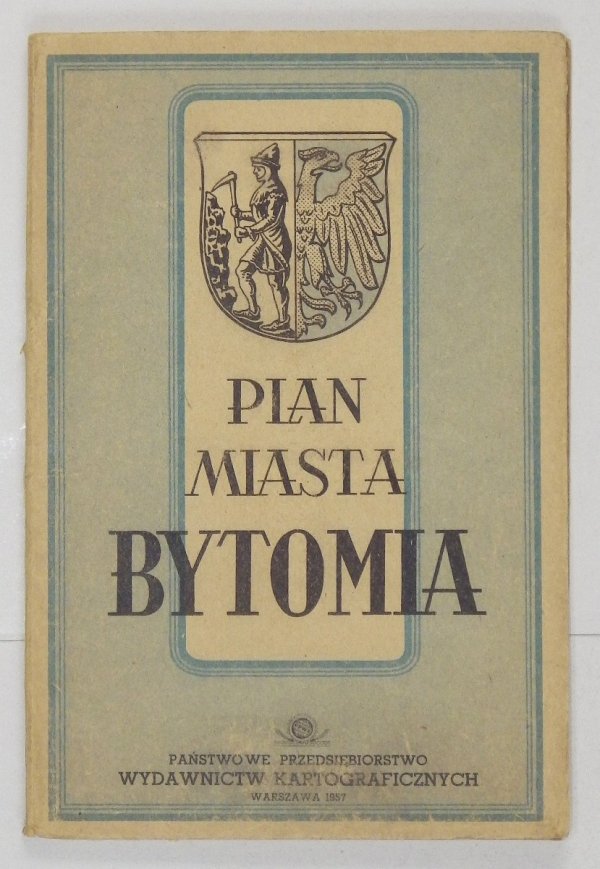 [BYTOM] Plan miasta Bytomia. Plan barwny form. 52x80 cm.
