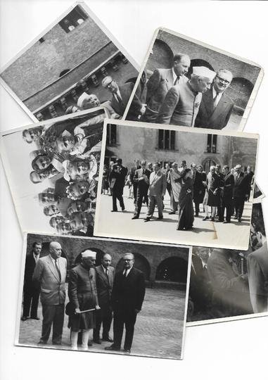 [KRAKÓW - Jawaharlal Nehru z córką Indirą Gandhi podczas wizyty w Polsce - fotografie sytuacyjne].