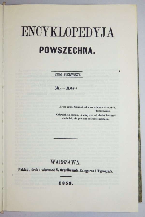 Orgelbrand S. - Encyklopedyja powszechna. T.1-28 [reprint]