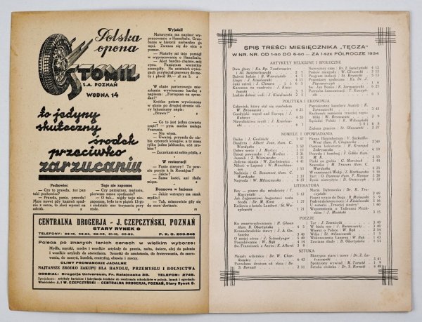 Tęcza. Ilustrowane pismo miesięczne. R. 8: 1934, z. 1-6, 8-12.