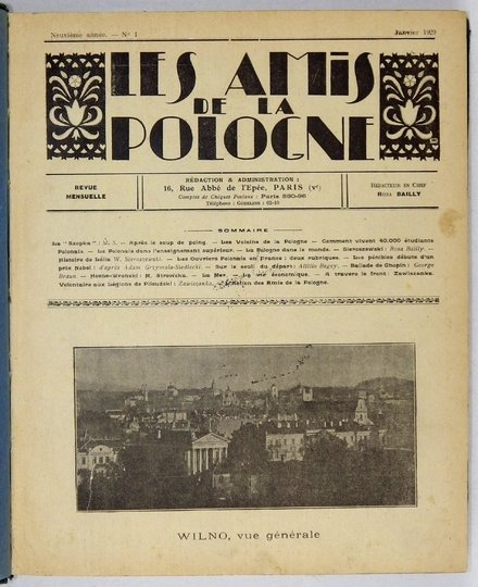Les AMIS de la Pologne. Revue mensuelle.