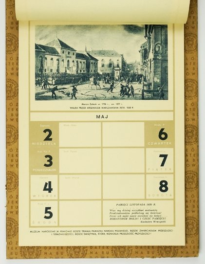 KALENDARZ Komitetu Budowy Muzeum Narodowego w Krakowie na rok 1937