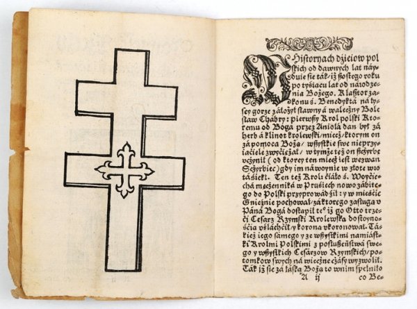 POWIEŚĆ Rzeczy istey O założeniu Klasztora na Lysey gorze braciey zakonu świętego Benedykta. Y też o tym jiko drzewo świętego Krzyża na te gore iest przynieśione.