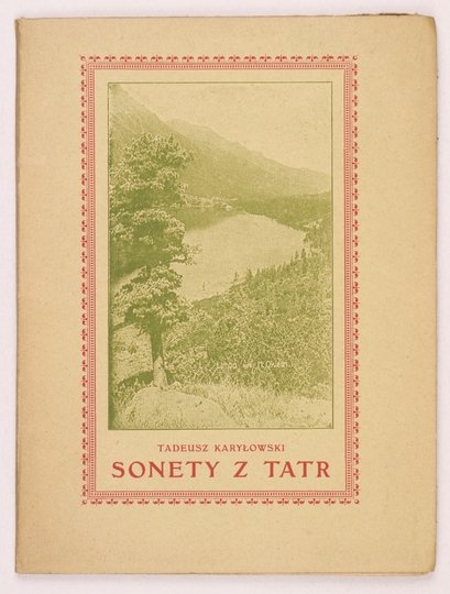 KARYŁOWSKI Tadeusz - Sonety z Tatr.