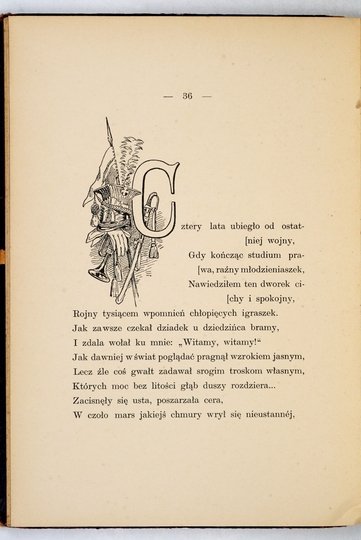 JASIŃSKI Kaźmierz Julian - Stara Gwardya. Elegja rycerska.