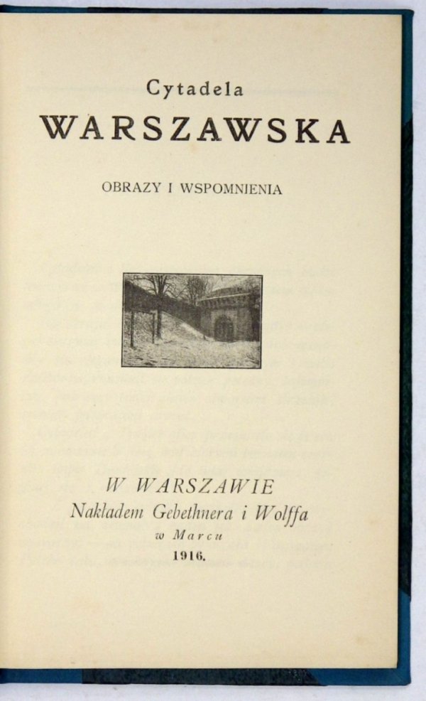 Cytadela warszawska. Obrazy i wspomnienia