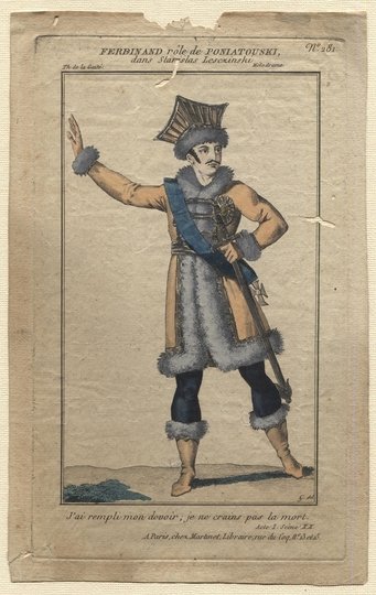 [PONIATOWSKI Józef - aktor w roli]. Ferdinand rôle de Poniatouski, dans Stanislas Lesczinski.