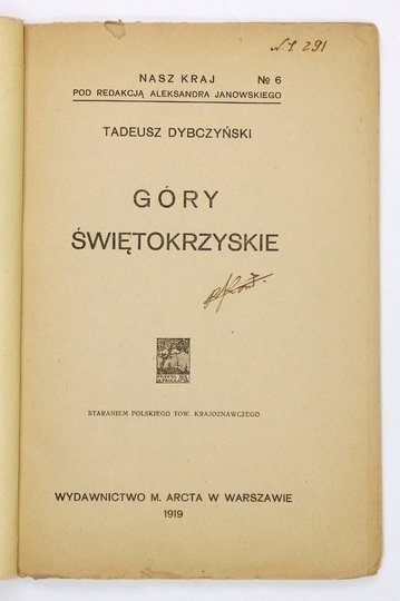 DYBCZYŃSKI Tadeusz - Góry Świętokrzyskie.