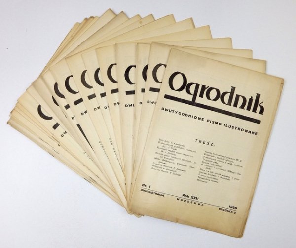 OGRODNIK. Pismo dwutygodniowe ilustrowane... R. 25, nr 1-24: I-XII 1935.