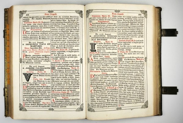 [MSZAŁ Rzymski]. MISSALE Romanum ex decreto sacrosancti ...1841 + MISSAE propriae sanctorum quos Ecclesia Cathedralis Olomucensis S. Wenceslai Regis &amp; Martyris [...]. Olomucii in Metropoli Moraviae 1774.
