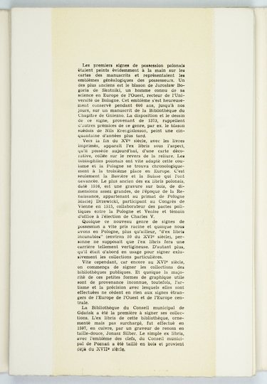 I-er CONGRÈS international ex-libris 1962, Paris.