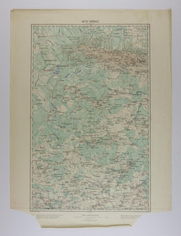 Owrucz - mapa 1:200 000