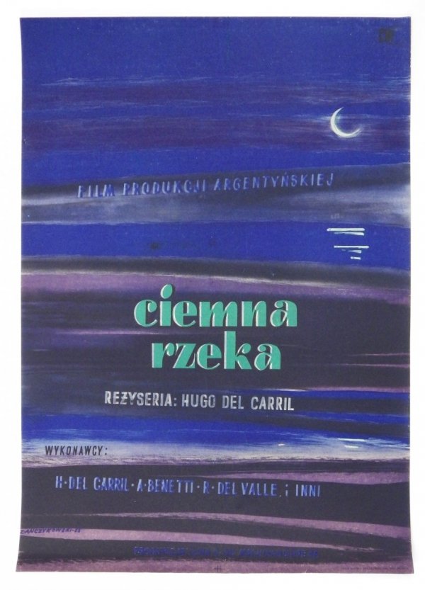 Anczykowski Zygmunt - Ciemna rzeka - plakat