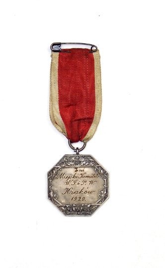 [SPORT, medal]. Medal &quot;I m, Miejski Komitet W. F. i P. W., Kraków 1929&quot;. 1929.