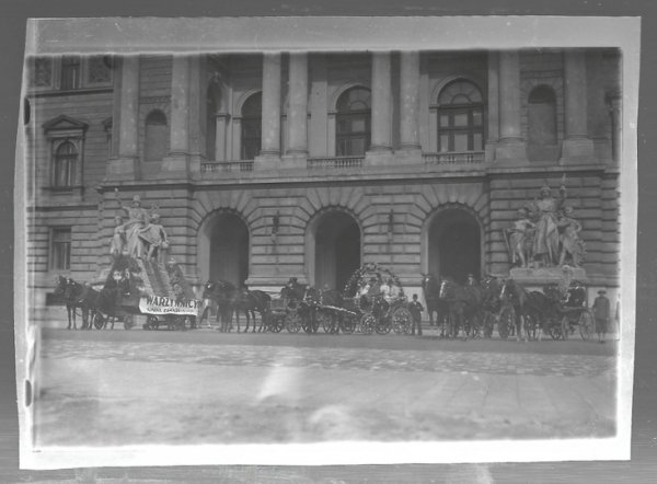 [Reklama producentów warzyw z gminy Zamarstynów- fotografia sytuacyjna].