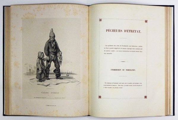 Les FRANÇAIS. Costumes des principales provinces de la France, dessinés d'aprés nature par M.M. Gavarni, H. Emy, Pauquet, Ferogio, R. Pelez, Loubon, P. Saint-Germain etc. Lithographiés par M. A. Coindre.