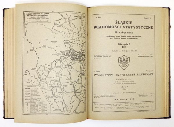 ŚLĄSKIE Wiadomości Statystyczne. Miesięcznik wydawany przez Śląskie Biuro Statystyczne przy Śląskiej Radzie Wojewódzkiej. Red. Rajmund Buławski.