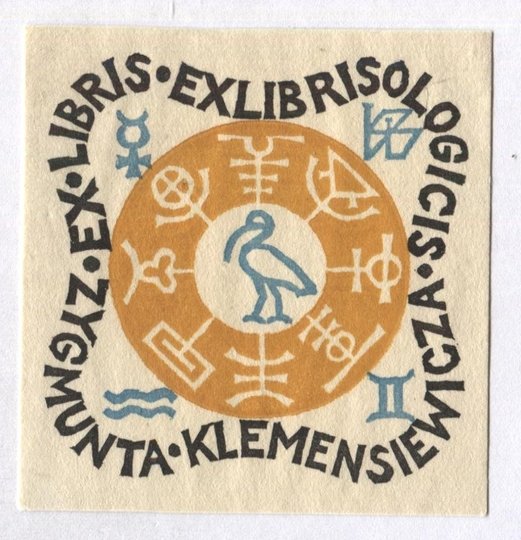 [KLEMENSIEWICZ Zygmunt]. Ex libris exlibrisologicis Zygmunta Klemensiewicza.