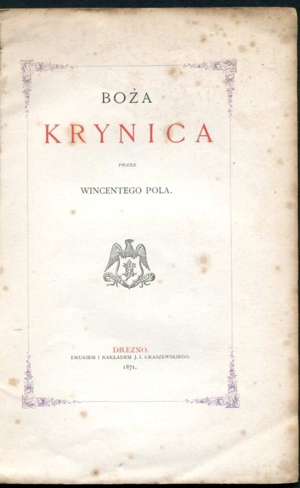 Pol Wincenty - Boża Krynica