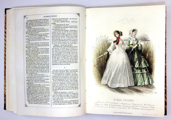 Les MODES Parisiennes. R. 1850. Rocznik paryskiego tygodnika poświęconego modzie