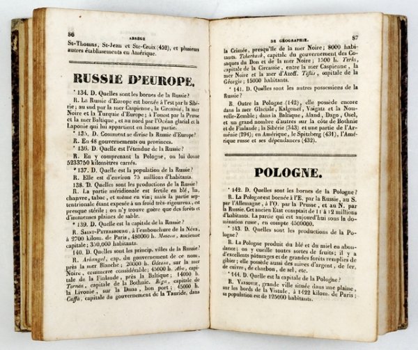 [BRANSIET Mathieu] - Abrégé de géographie commerciale et historique, contenant la division de la France par bassins, un tableau synoptique pour chaque province, des notions historiques sur les états du globe. Suivi des moeurs et des usages des principaux 