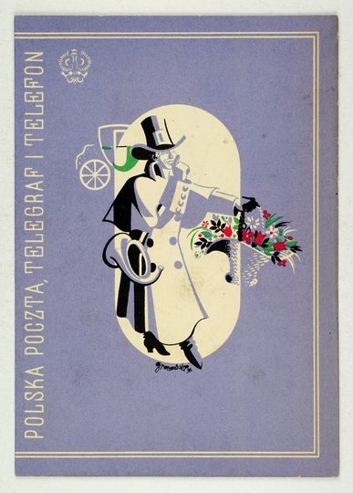 [BLANKIET telegraficzny, okolicznościowy].