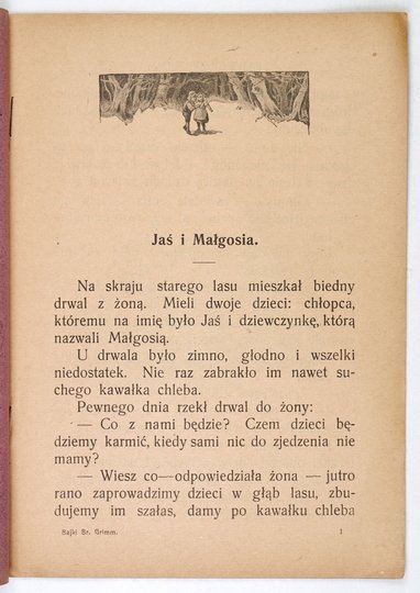 GRIMM [Jacob], GRIMM [Wilhelm] - Bajki braci Grimm. Jaś i Małgosia, Trzy piórka, Przygody Tomcio-Palucha.