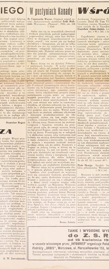 [Bruno Schulz] Wiadomości Literackie. R. 13, nr 18 (650): 26 IV 1936. s. 8