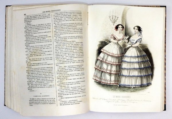Les MODES Parisiennes. R. 1852. Rocznik paryskiego tygodnika poświęconego modzie