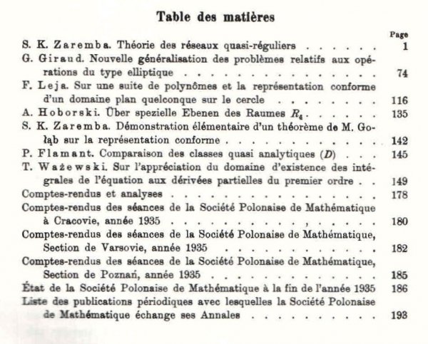 Rocznik Polskiego Tow. Matematycznego. Annales de la Societe polonaise de mathematique. T.14  - reprint lata 1960-te