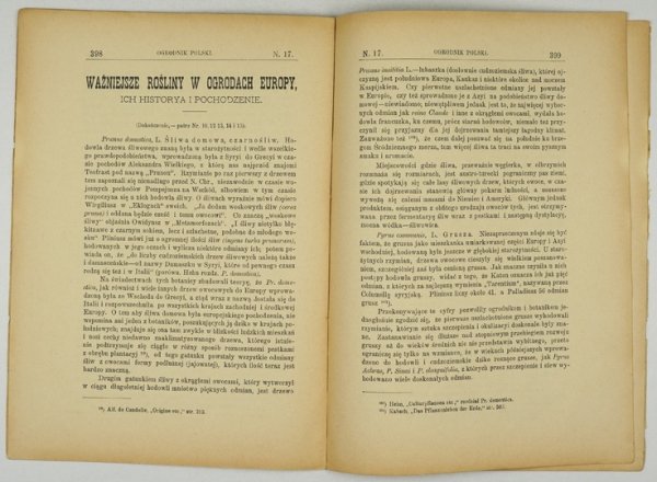 OGRODNIK Polski. R. 12, nr 17: 1 IX 1890.