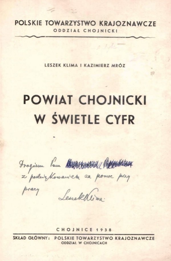 Klima Leszek., Mróz Kazimierz - Powiat chojnicki w świetle cyfr