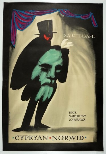 CIEŚLEWICZ Roman - Za kulisami. 1958.