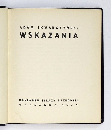 SKWARCZYŃSKI Adam - Wskazania.